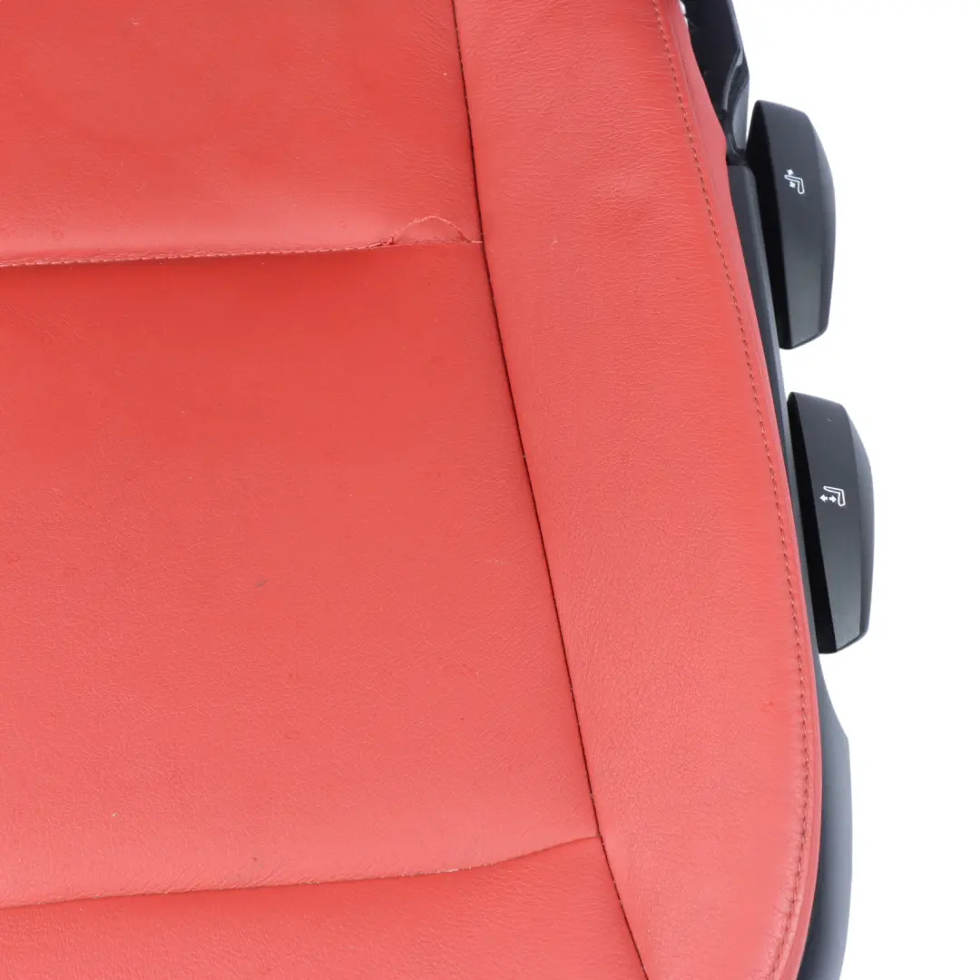 Front Left N/S Interior Heated Leather Kansas Red to BMW Z4 E89 Roadster Seat with Part number 7213915 BMW Z4 E89 Roadster Seat Front Left N/S Interior Heated Leather Kansas Red - SKU 7213915 - Part number 7213915