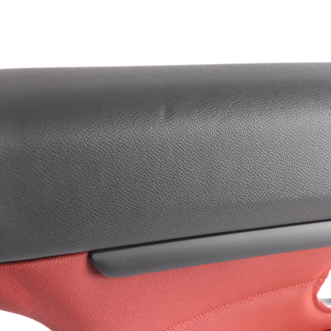 Trasero Izquierdo Lateral Cubierta Panel Forro Cuero Rojo para BMW E92 con número de pieza 7218825 BMW E92 Trasero Izquierdo Lateral Cubierta Panel Forro Cuero Rojo - SKU 7218825 - Número de pieza 7218825