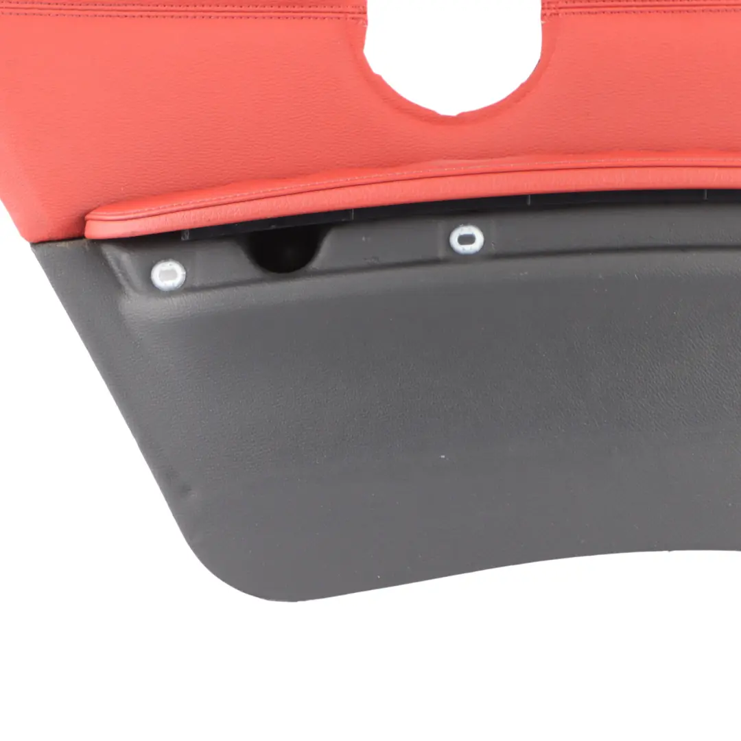 Left N/S Lateral Cover Trim Panel Lining Red Leather to BMW E92 Rear with Part number 7218825 BMW E92 Rear Left N/S Lateral Cover Trim Panel Lining Red Leather - SKU 7218825 - Part number 7218825