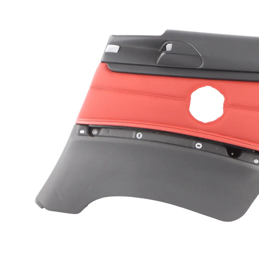 Trasero Derecho Lateral Cubierta Panel Recorte Forro De Cuero Rojo para BMW E92 con número de pieza 7218826 BMW E92 Trasero Derecho Lateral Cubierta Panel Recorte Forro De Cuero Rojo - SKU 7218826 - Número de pieza 7218826
