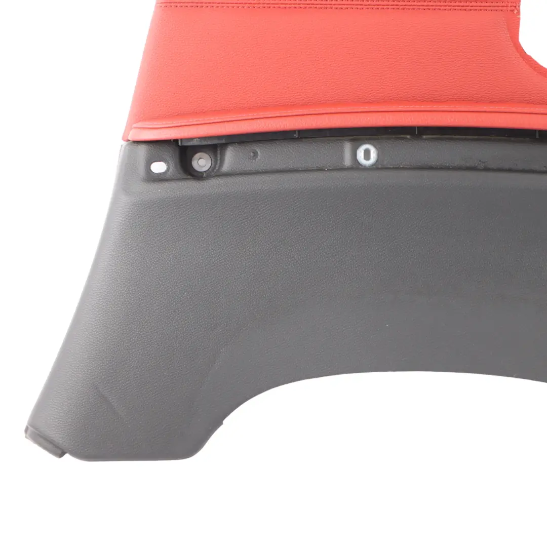 Trasero Derecho Lateral Cubierta Panel Recorte Forro De Cuero Rojo para BMW E92 con número de pieza 7218826 BMW E92 Trasero Derecho Lateral Cubierta Panel Recorte Forro De Cuero Rojo - SKU 7218826 - Número de pieza 7218826