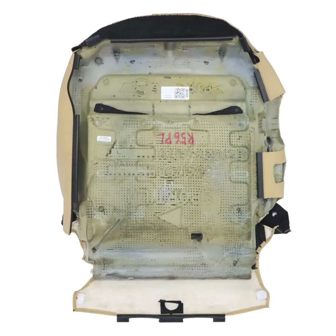  Sitzbezug Mini R56 R57 Vorne Links Sport Sitzbezug Leder Tuscan Beige - SKU 7229569-4 - Teilenummer 7229569