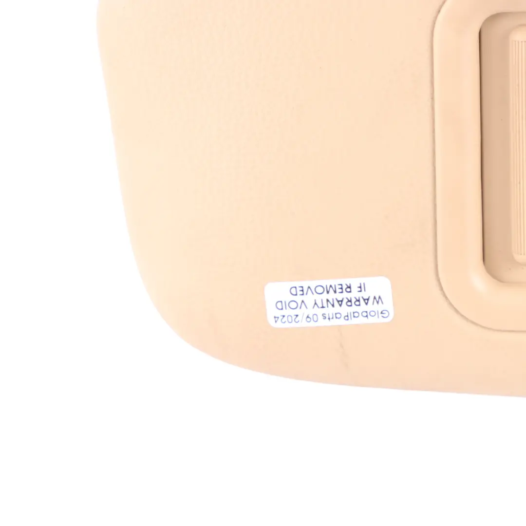  Sun Visor BMW E84 E90 E91 Leather Sun Visor With Mirror Left N/S Beige - SKU 7252009-4 - Part number 7252009