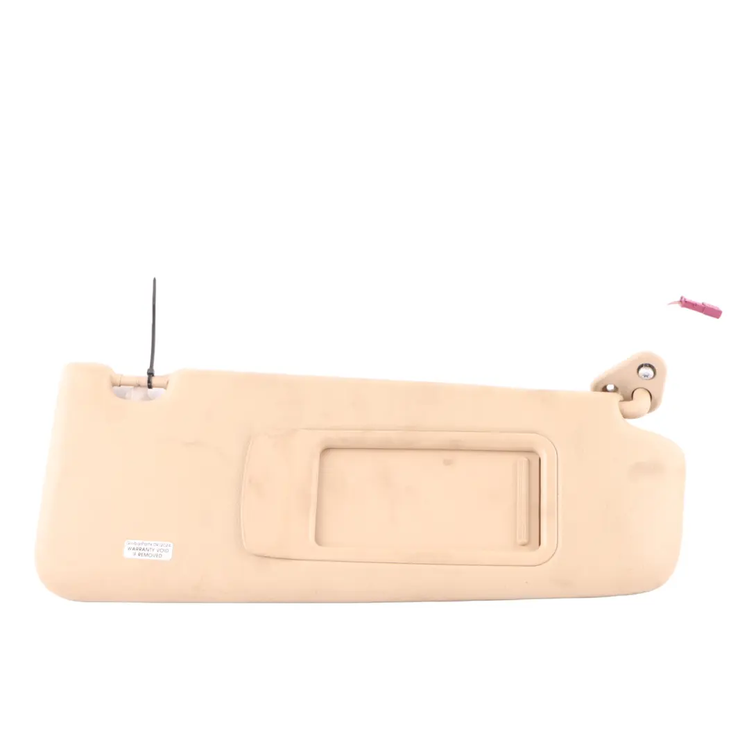 Cloth Sun Visor With Mirror Right O/S Beige to BMW 3 X1 Series E84 E90 E91 LCI with Part number 7252010 BMW 3 X1 Series E84 E90 E91 LCI Cloth Sun Visor With Mirror Right O/S Beige - SKU 7252010-1 - Part number 7252010