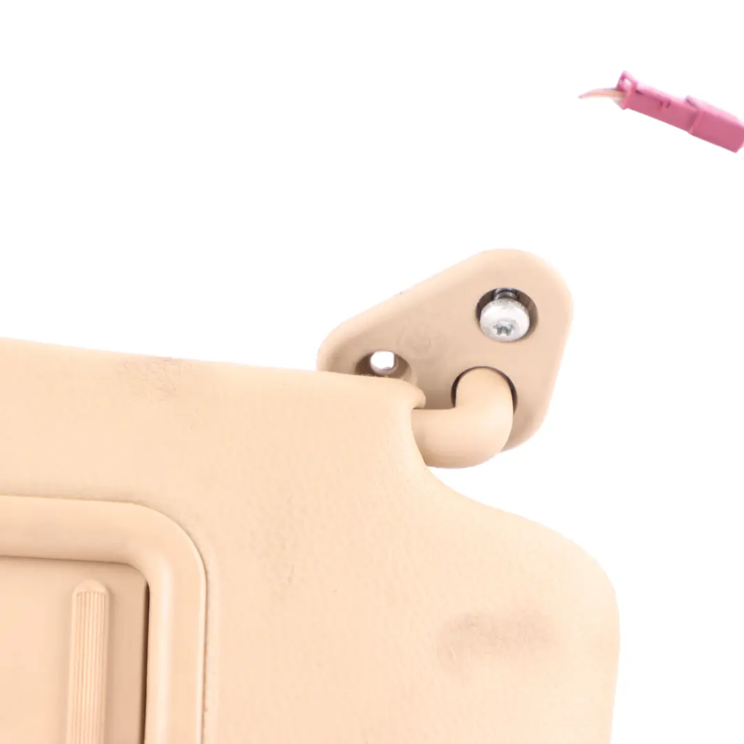 Cloth Sun Visor With Mirror Right O/S Beige to BMW 3 X1 Series E84 E90 E91 LCI with Part number 7252010 BMW 3 X1 Series E84 E90 E91 LCI Cloth Sun Visor With Mirror Right O/S Beige - SKU 7252010-1 - Part number 7252010