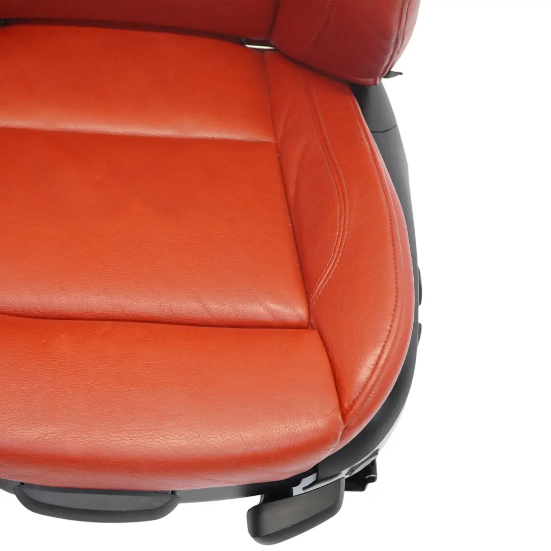 Front Seat Electric M Sport Heated Left N/S Korall Red Leather to BMW E92 LCI with Part number 7253099 BMW E92 LCI Front Seat Electric M Sport Heated Left N/S Korall Red Leather - SKU 7253099-3 - Part number 7253099
