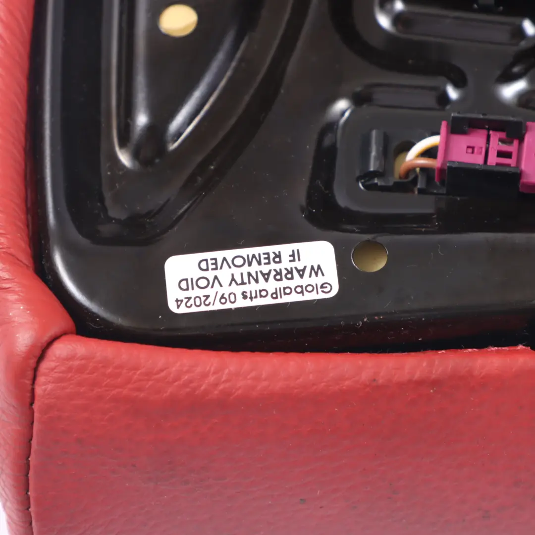 BMW E92 Sports Seat Left Right Thigh Support Cover Trim Heat Red Leather - SKU 7253203-1 - Part number 7253203