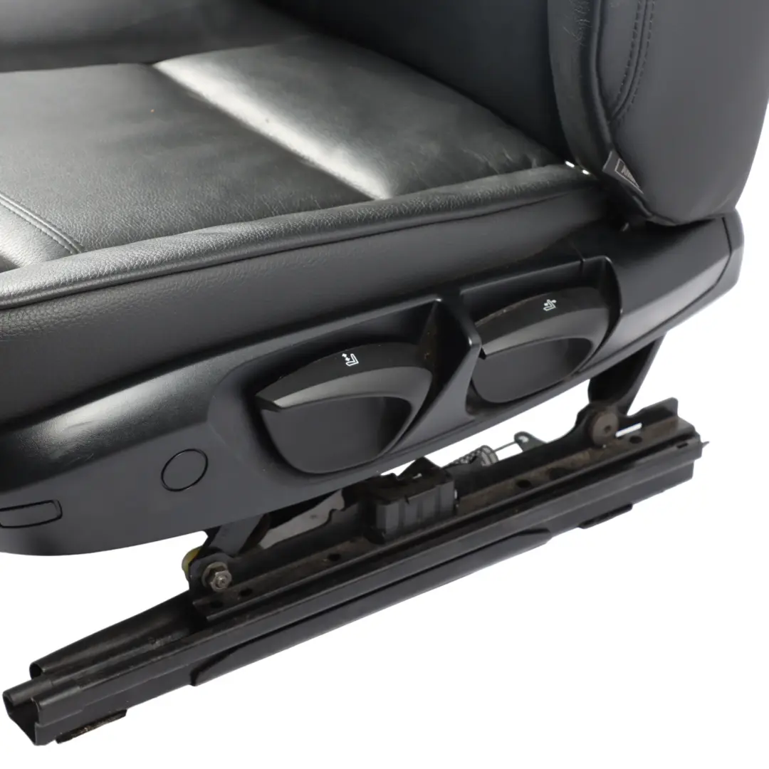 Front Left N/S Interior Leather Dakota Black to BMW E92 Coupe Seat with Part number 7253243 BMW E92 Coupe Seat Front Left N/S Interior Leather Dakota Black - SKU 7253243-3 - Part number 7253243