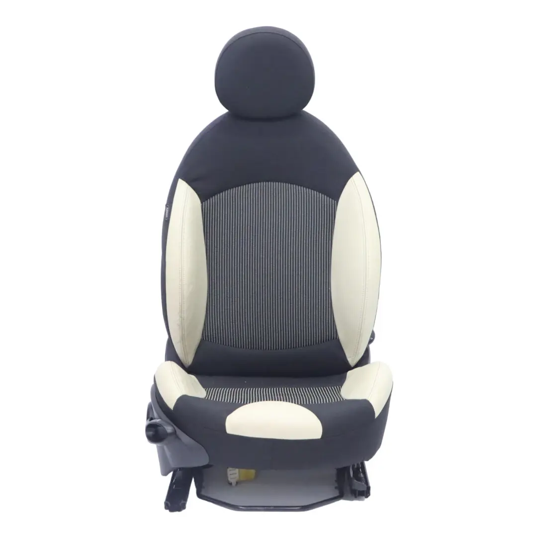 Front Seat Mini Cooper R55 R56 R57 Right O/S Fabric Leather Tuscan Beige to Sport with Part number 7255524 Sport Front Seat Mini Cooper R55 R56 R57 Right O/S Fabric Leather Tuscan Beige - SKU 7255524-1 - Part number 7255524