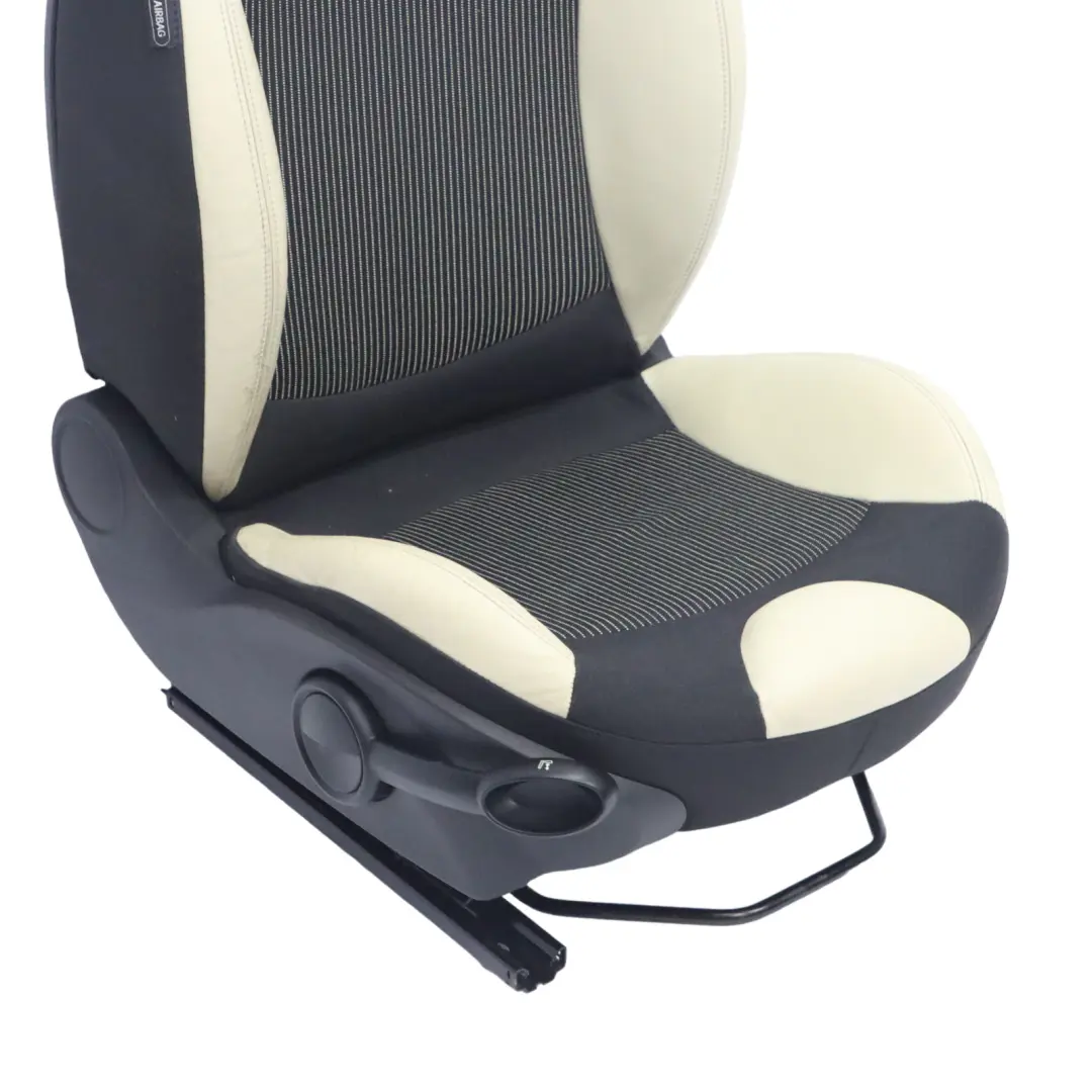 Asiento Delantero Deportivo Mini Cooper R55 R56 R57 Derecho Tela Cuero Beige para con número de pieza 7255524 Asiento Delantero Deportivo Mini Cooper R55 R56 R57 Derecho Tela Cuero Beige - SKU 7255524-1 - Número de pieza 7255524