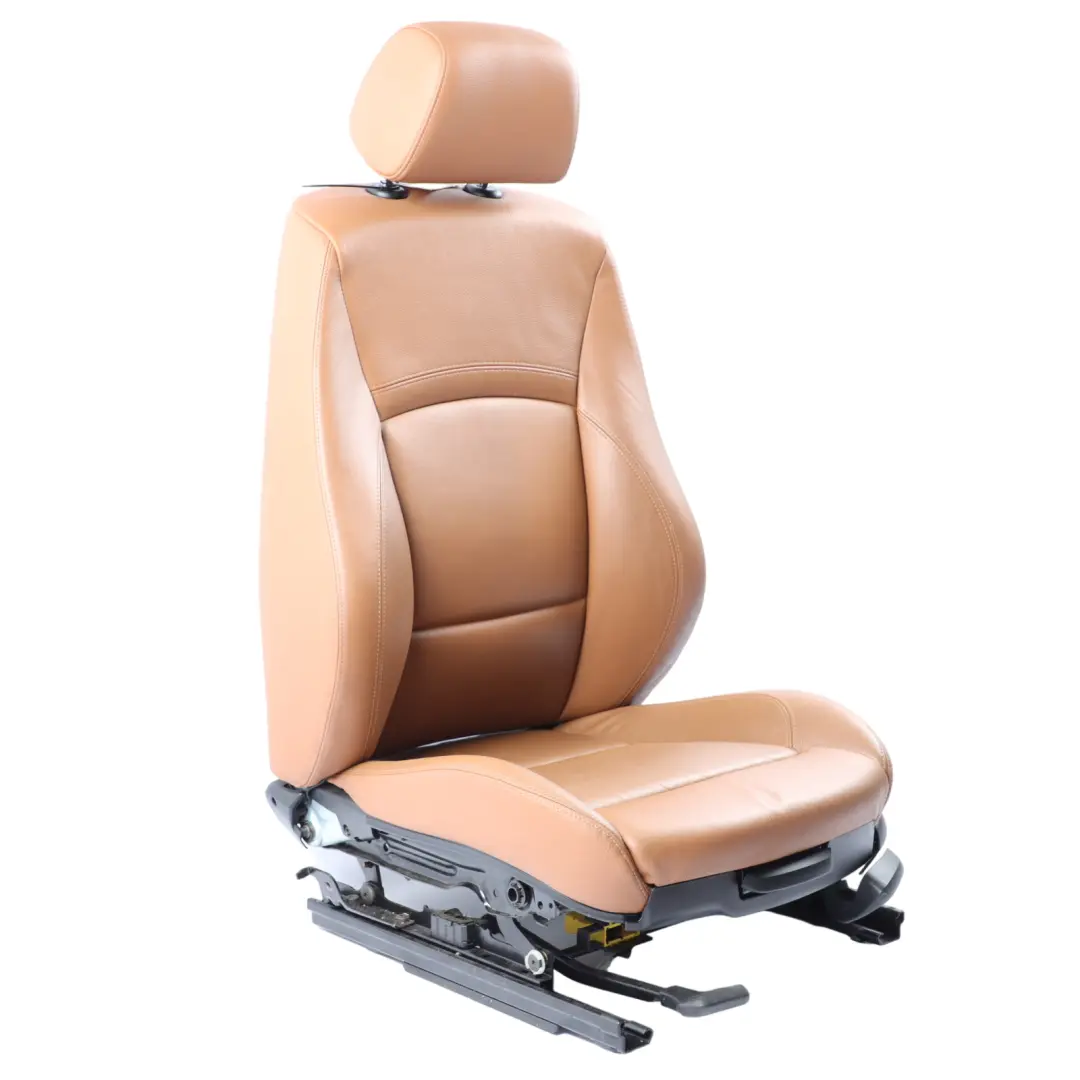  Front Seat BMW E90 E91 LCI M Sport Left N/S Interior Leather Dakota Saddle Brown - SKU 7257601-1 - Part number 7257601