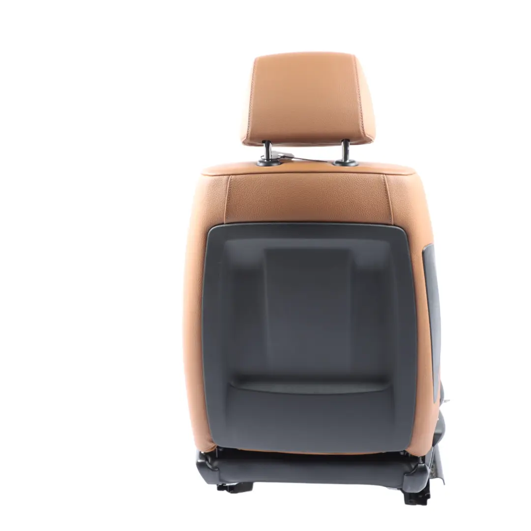 Front Right O/S Seat Saddle Brown Leather Dakota Lumbar to BMW E90 E91 M Sport with Part number 7257602 BMW E90 E91 M Sport Front Right O/S Seat Saddle Brown Leather Dakota Lumbar - SKU 7257602-1 - Part number 7257602