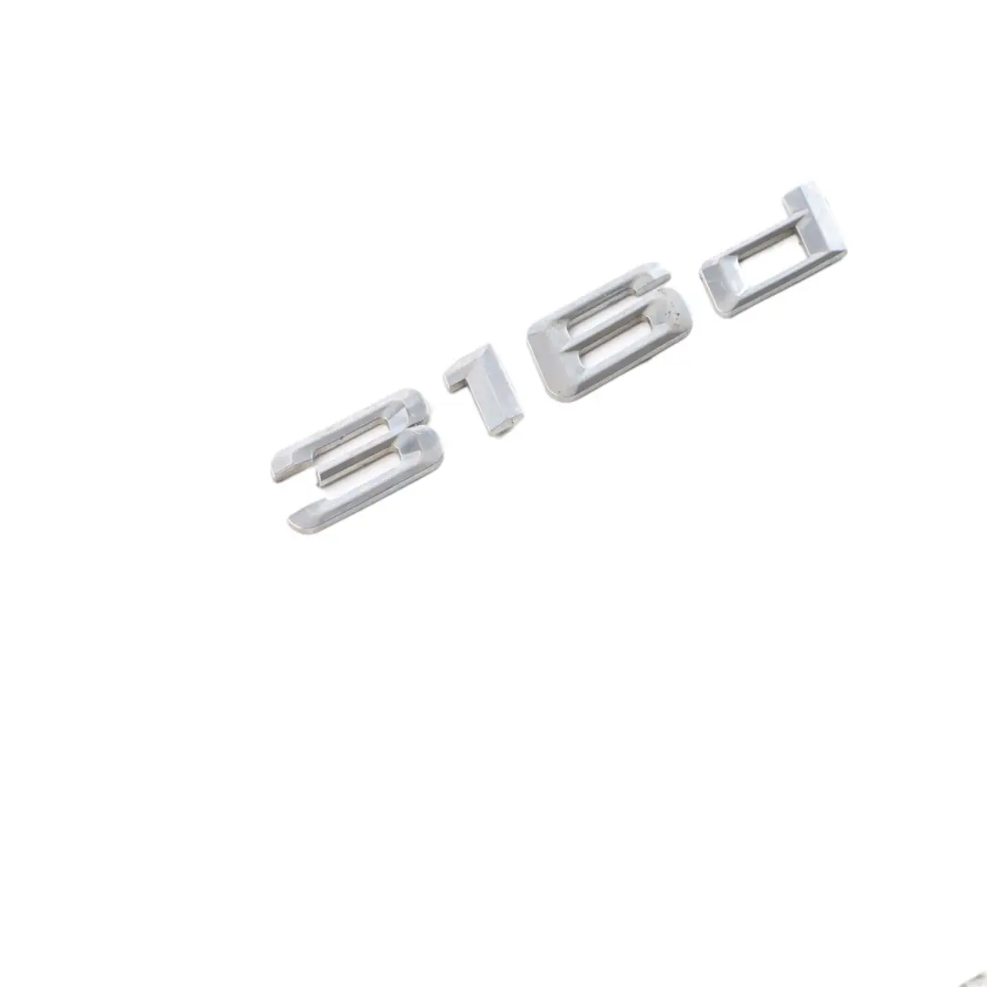 Trunk Emblem Rear Boot Lid Tailgate Label 316D Logo Chrom to BMW F30 with Part number 7289867 BMW F30 Trunk Emblem Rear Boot Lid Tailgate Label 316D Logo Chrom - SKU 7289867 - Part number 7289867