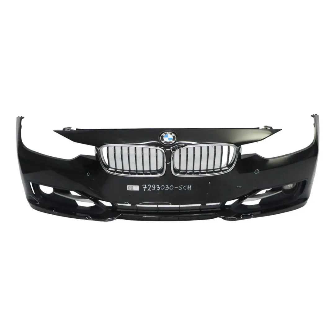 BMW F30 F31 Front Bumper Lines Trim Panel Schwarz 2 Black - 668 - SKU 7293030-SCH - Part number 7293030
