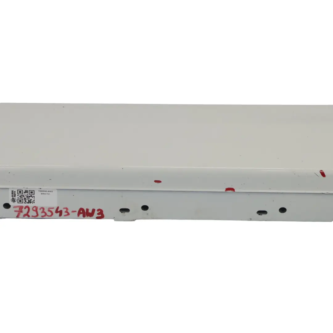 BMW F21 F22 Side Skirt Left N/S Sill Strip Alpinweiss Alpine White 3 - 300 - SKU 7293543-AW3 - Part number 7293543