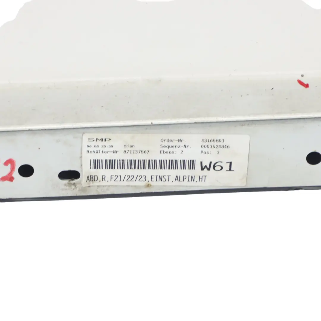 BMW F21 F22 Gonna Laterale Destra Striscia Soglia Alpinweiss 3 Bianco - 300 - SKU 7293544-AW2 - Numero di parte 7293544