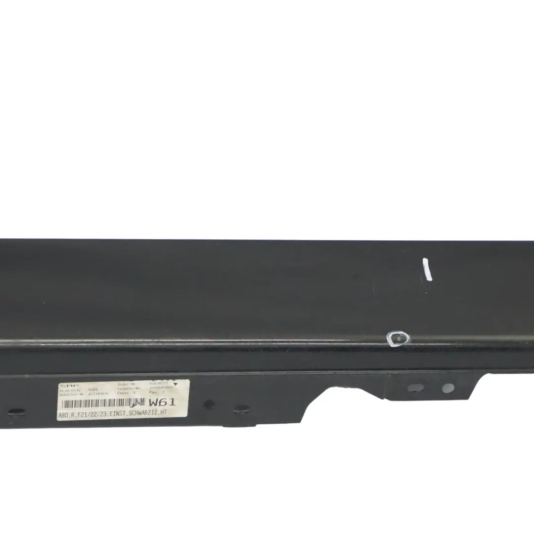 BMW F21 F22 Bande de Seuil de Latérale Droite Schwarz 2 Noir - 668 - SKU 7293544-SCH3 - Numéro de pièce 7293544