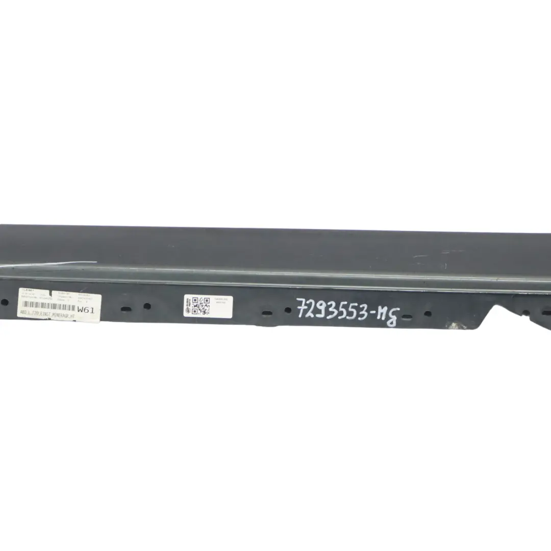 BMW F20 Sill Strip Side Skirt Left N/S Mineralgrau Grey Metallic - B39 - SKU 7293553-MG - Part number 7293553
