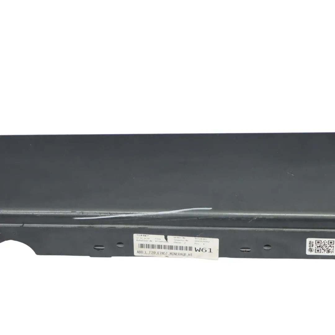 BMW F20 Sill Strip Faldón Lateral Izquierdo Gris Mineralgrau Metallic - B39 - SKU 7293553-MG - Número de pieza 7293553