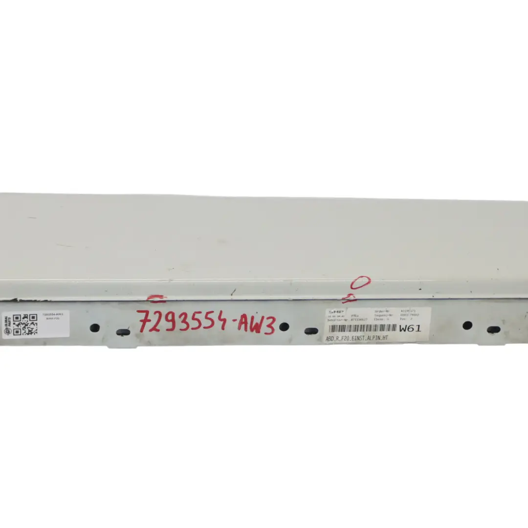 BMW F20 Striscia davanzale Gonna laterale destra Pannello Alpine White - 300 - SKU 7293554-AW3 - Numero di parte 7293554