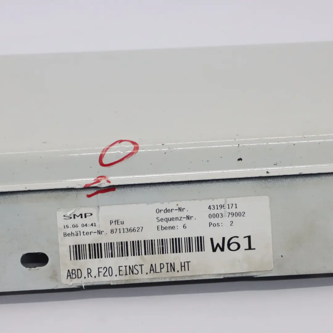BMW F20 Sill Strip Faldon Lateral Derecho Panel Alpinweiss Alpine White - 300 - SKU 7293554-AW3 - Número de pieza 7293554