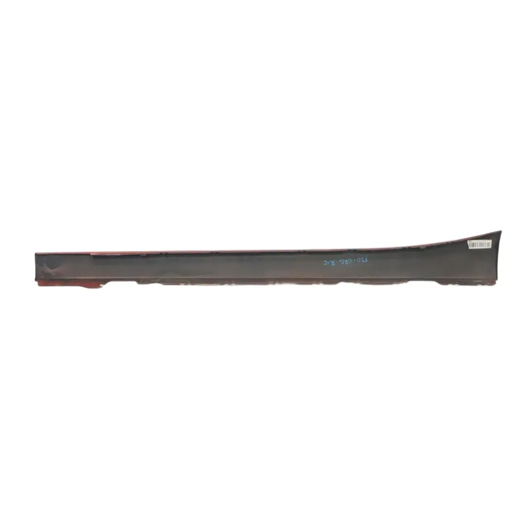BMW F20 Bande de Seuil Latérale Droite Panel Valencia Orange Metallic - B44 - SKU 7293554-ORG - Numéro de pièce 7293554