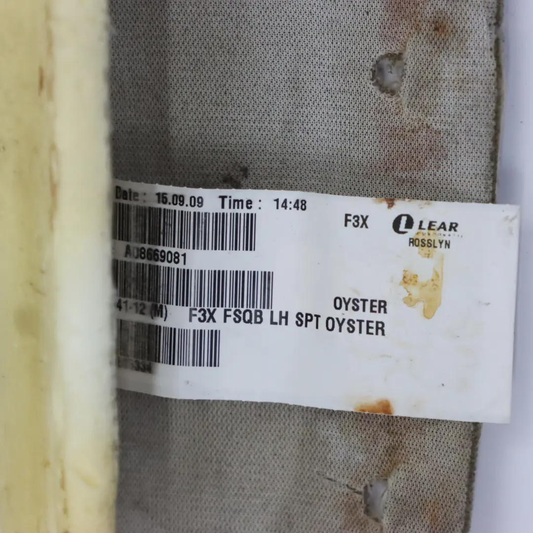 Sedile Anteriore Sportivo Sinistro Schienale Interno Pelle Dakota Oyster per BMW F20 con numero di parte 7295141 BMW F20 Sedile Anteriore Sportivo Sinistro Schienale Interno Pelle Dakota Oyster - SKU 7295141 - Numero di parte 7295141