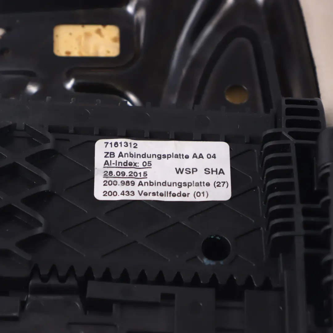 BMW F20 F30 LCI Sport Vordersitz Oberschenkel Unterstützung Cover Leder Oyster - SKU 7295161 - Teilenummer 7295161