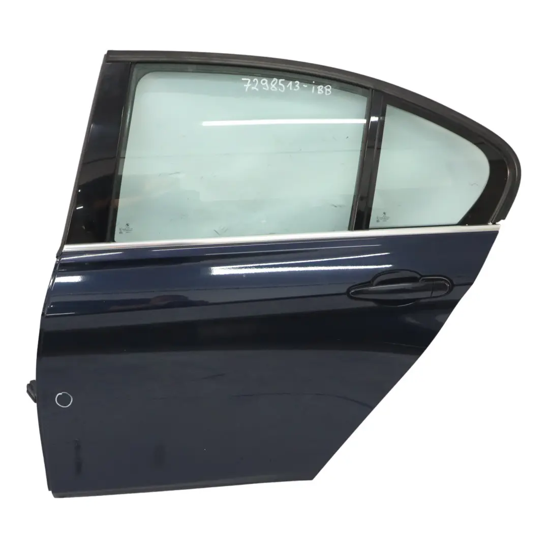 Porta Posteriore Sinistra Imperial Blau Brillant Blue Metallic - A89 per BMW F30 con numero di parte 7298513 BMW F30 Porta Posteriore Sinistra Imperial Blau Brillant Blue Metallic - A89 - SKU 7298513-IBB - Numero di parte 7298513