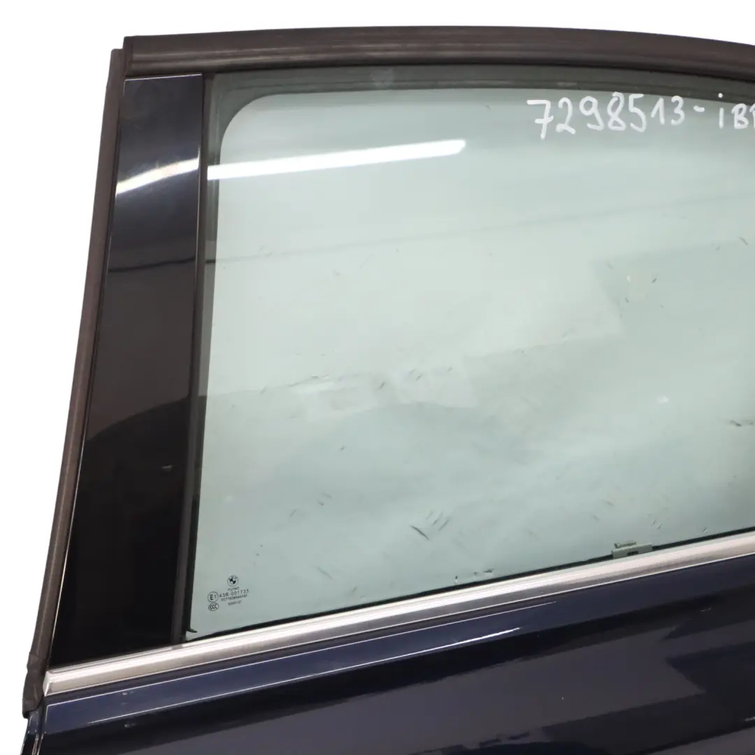 BMW F30 Saloon Rear Left Door N/S Imperial Blau Brillant Blue Metallic - A89 - SKU 7298513-IBB - Part number 7298513