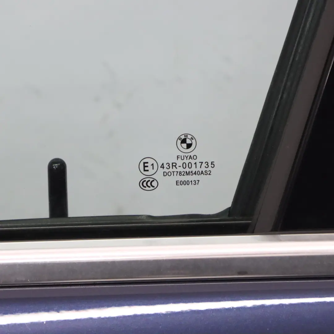 BMW F30 F31 Drzwi Lewe Przednie Imperial Blau Niebieski Metalik - A89 - SKU 7298565-IBB - Numer Części 7298565