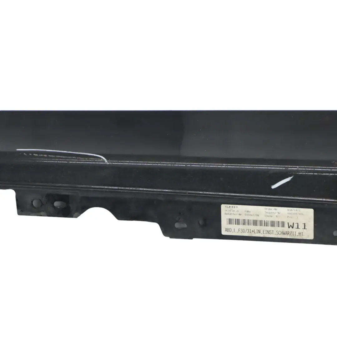 BMW F30 F31 Seitenschwellerleiste links Schwarz 2 Schwarz - 668 - SKU 7312751-SCH1 - Teilenummer 7312751