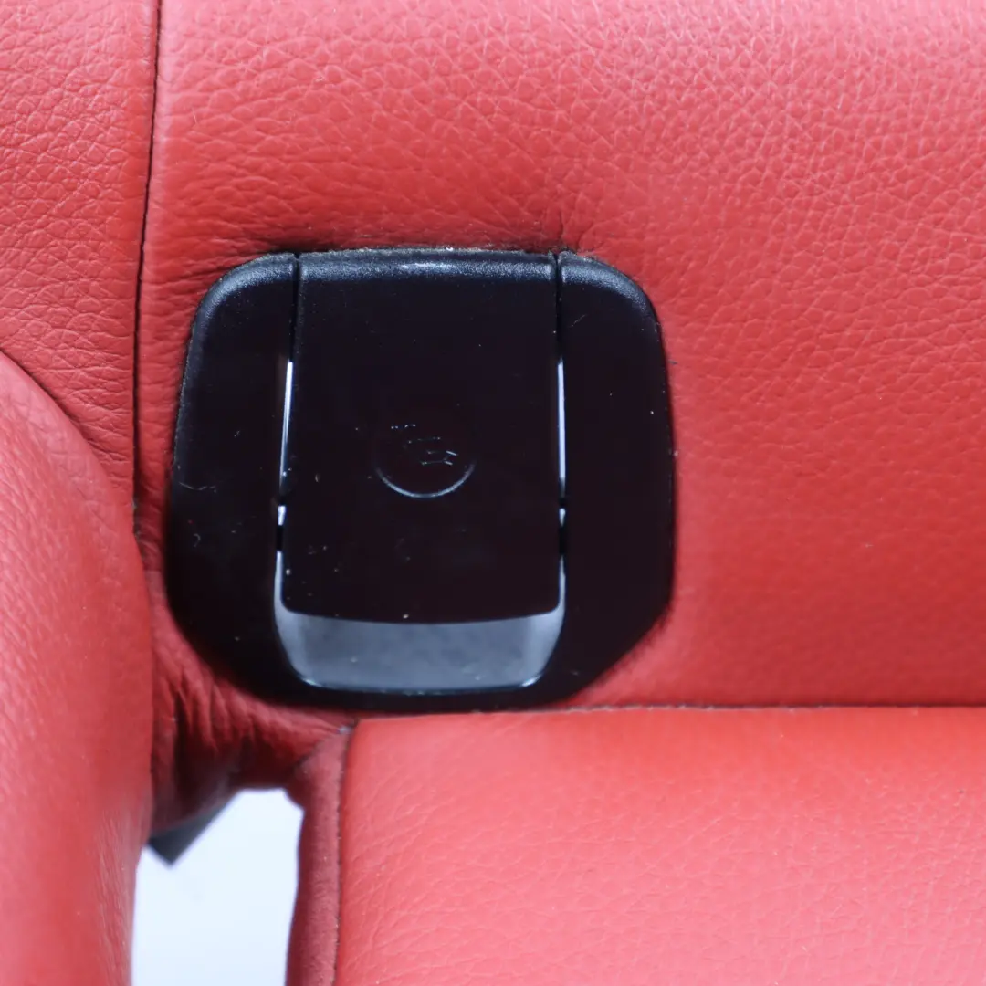 Bench Interior Couch Cover Leather Boston Coral Red Korallrot to Rear Seat BMW E82 with Part number 7320500 Rear Seat BMW E82 Bench Interior Couch Cover Leather Boston Coral Red Korallrot - SKU 7320500 - Part number 7320500