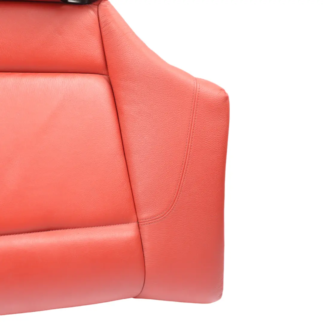 Bench Interior Couch Cover Leather Boston Coral Red Korallrot to Rear Seat BMW E82 with Part number 7320500 Rear Seat BMW E82 Bench Interior Couch Cover Leather Boston Coral Red Korallrot - SKU 7320500 - Part number 7320500