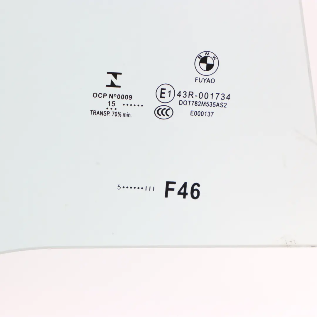 BMW F46 Finestrino Porta Posteriore Destra Vetro Vetri AS2 - SKU 7321064 - Numero di parte 7321064