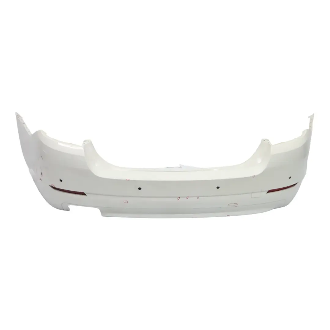 BMW F10 LCI Zderzak Tylny Tył Alpinweiss 3 Biały - 300 - SKU 7332764-AW - Numer Części 7332764