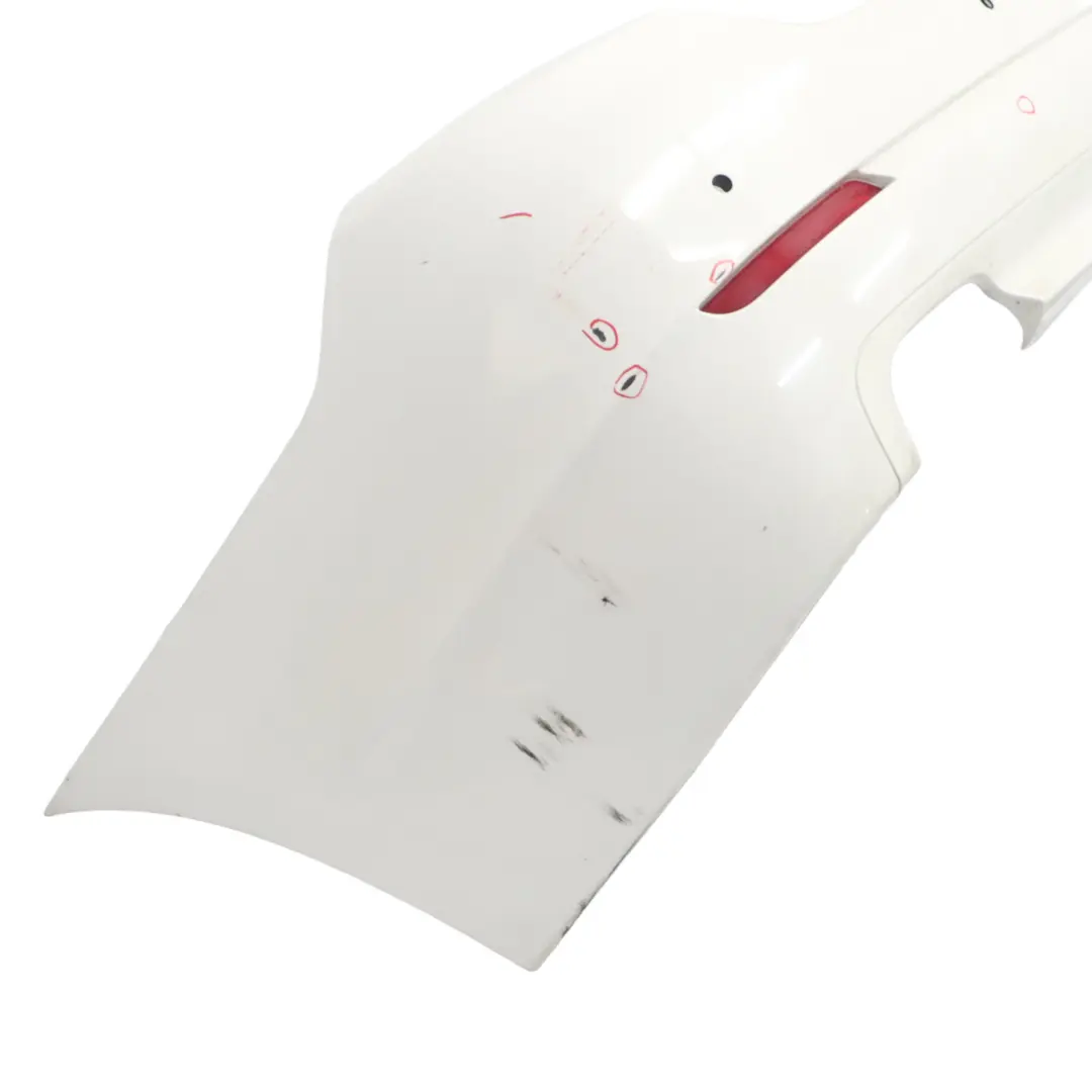 BMW F10 LCI Rear Bumper Panel PDC Alpinweiss 3 Alpine White - 300 - SKU 7332764-AW - Part number 7332764