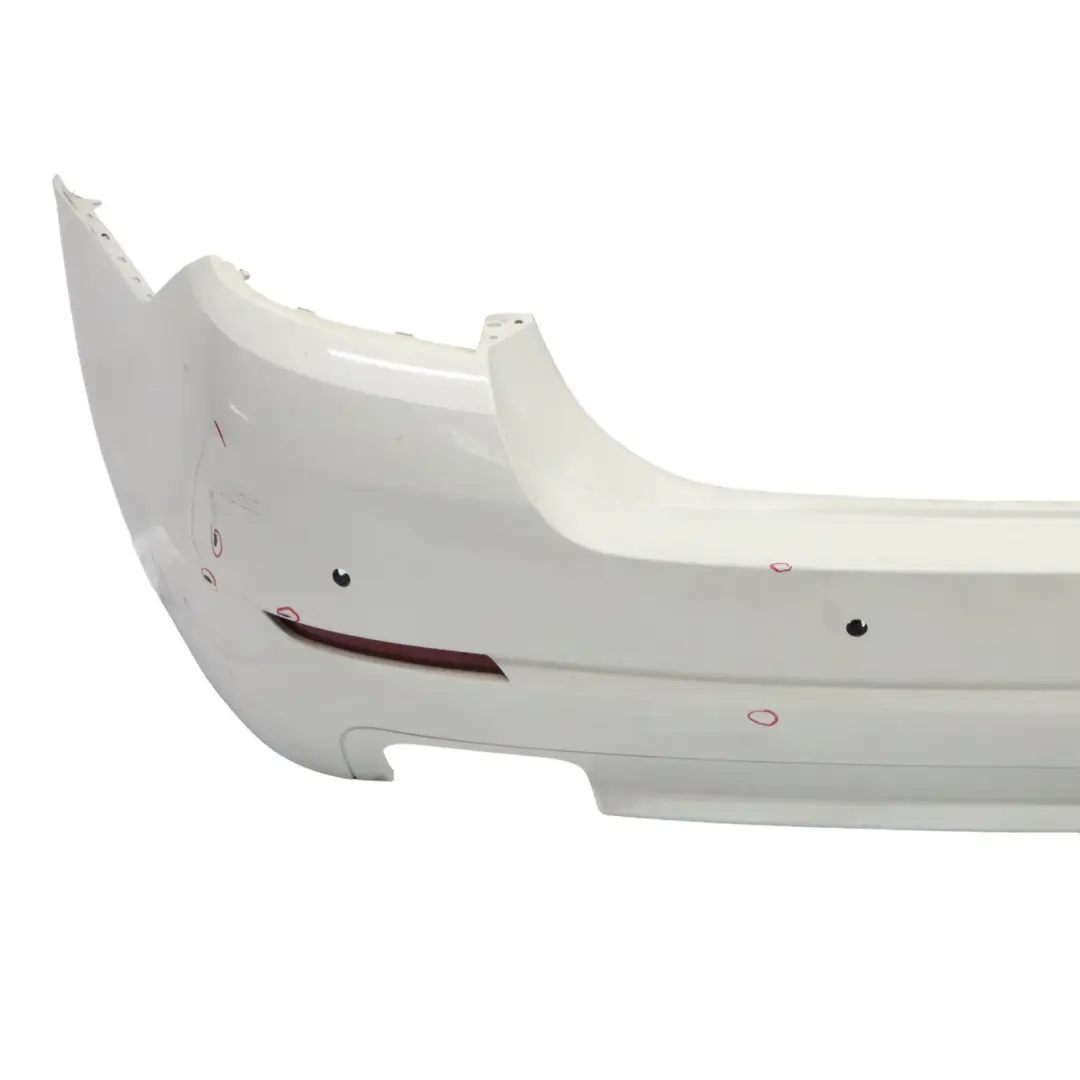 BMW F10 LCI Zderzak Tylny Tył Alpinweiss 3 Biały - 300 - SKU 7332764-AW - Numer Części 7332764