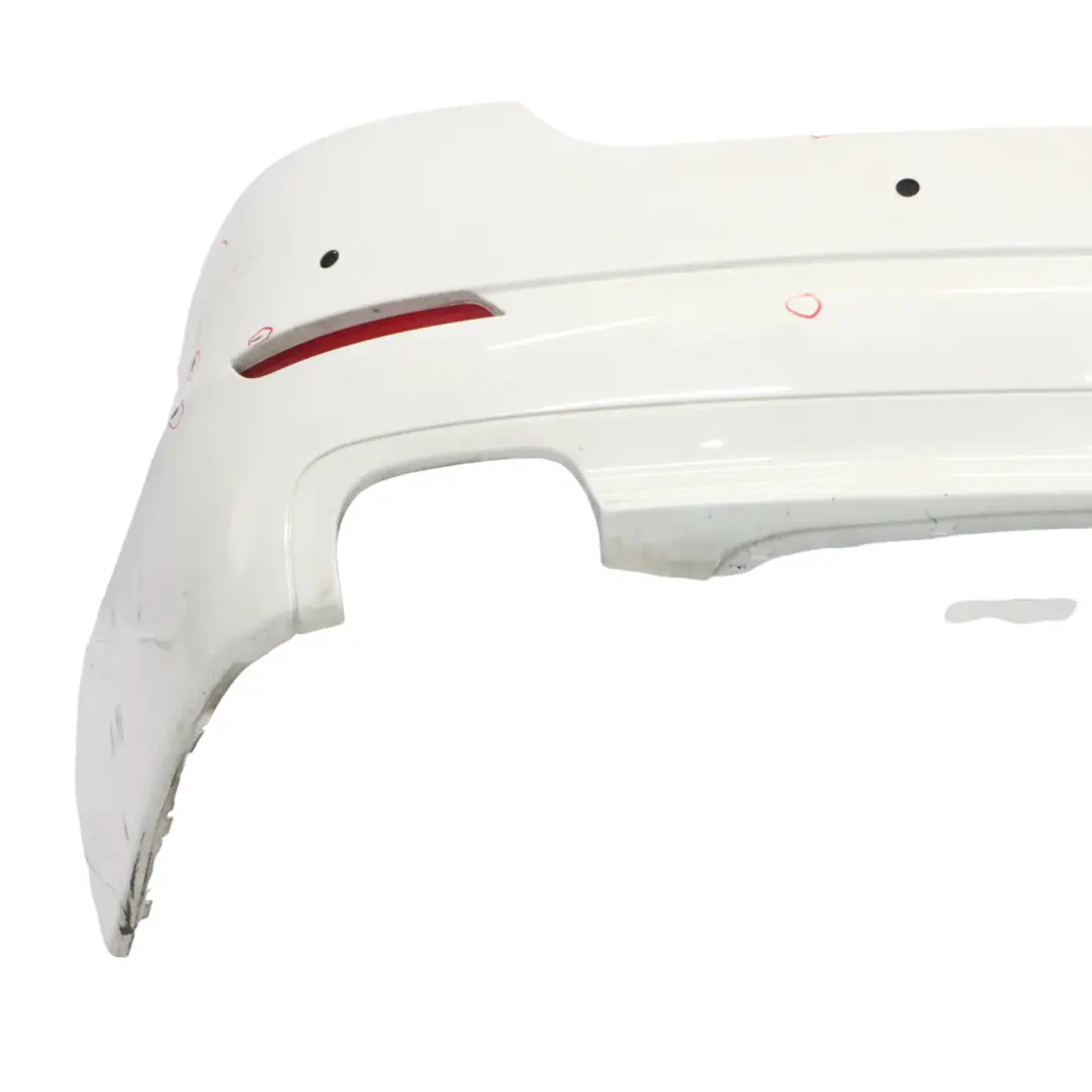Bumper Panel PDC Alpinweiss 3 Alpine White - 300 to BMW F10 LCI Rear with Part number 7332764 BMW F10 LCI Rear Bumper Panel PDC Alpinweiss 3 Alpine White - 300 - SKU 7332764-AW - Part number 7332764