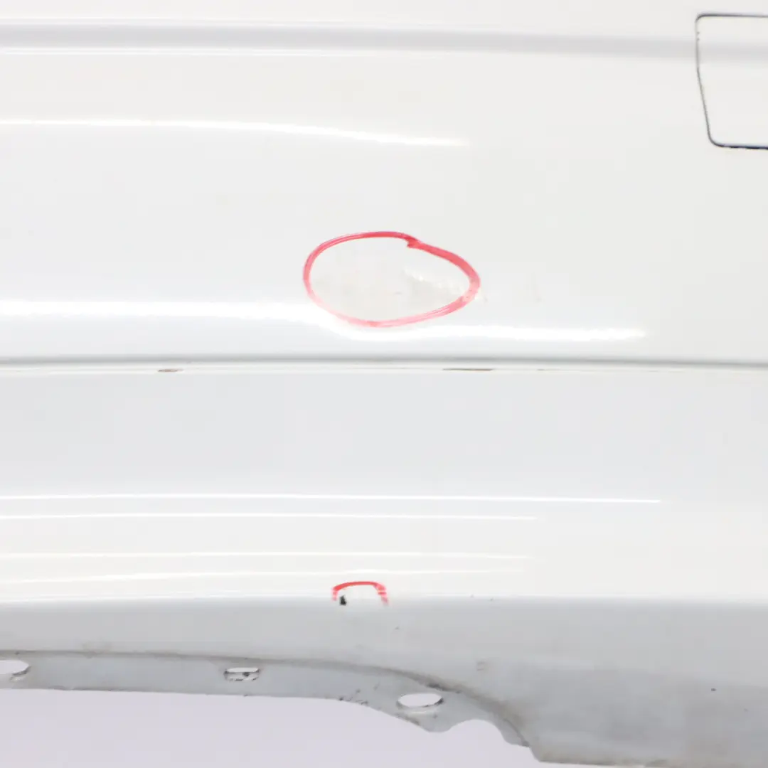 BMW F10 LCI Rear Bumper Panel PDC Alpinweiss 3 Alpine White - 300 - SKU 7332764-AW - Part number 7332764