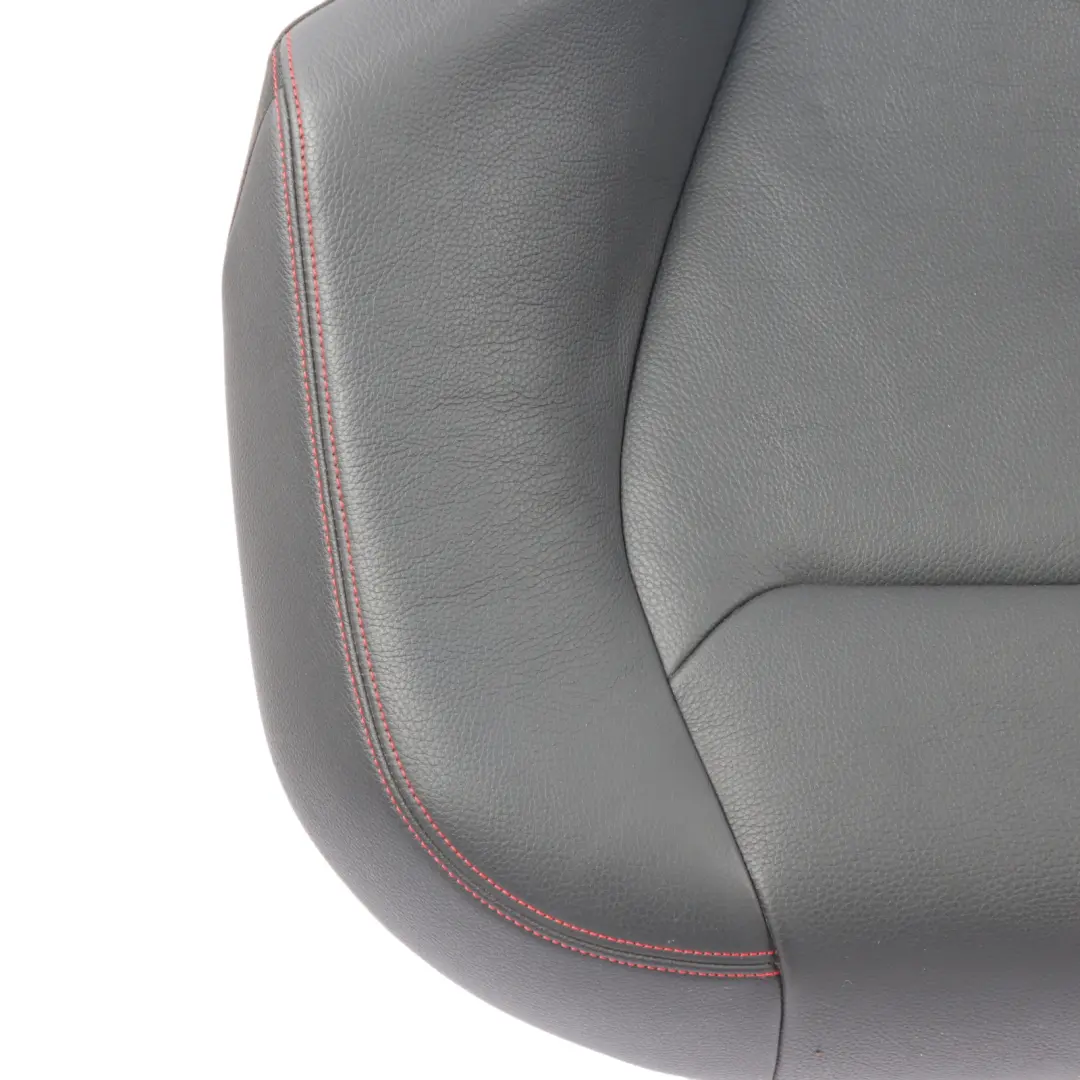 Bench Rear Couch Sofa Cover Black Leather Dakota Red Stitching to BMW F36 Seat with Part number 7345614 BMW F36 Seat Bench Rear Couch Sofa Cover Black Leather Dakota Red Stitching - SKU 7345614 - Part number 7345614