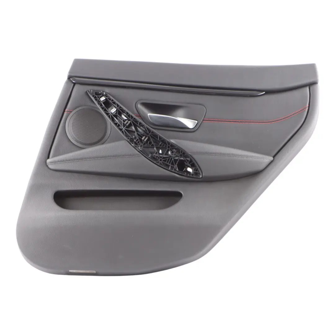 Door Card Trim Rear Right O/S Panelling Lining Leather Black Red to BMW F36 with Part number 7346344 BMW F36 Door Card Trim Rear Right O/S Panelling Lining Leather Black Red - SKU 7346344 - Part number 7346344