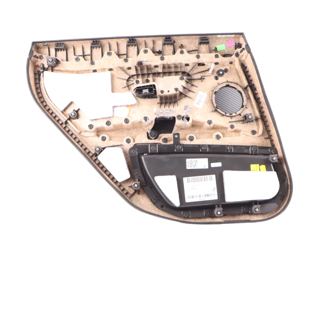 Door Card Trim Rear Right O/S Panelling Lining Leather Black Red to BMW F36 with Part number 7346344 BMW F36 Door Card Trim Rear Right O/S Panelling Lining Leather Black Red - SKU 7346344 - Part number 7346344