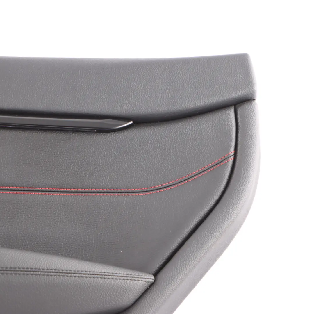 Door Card Trim Rear Right O/S Panelling Lining Leather Black Red to BMW F36 with Part number 7346344 BMW F36 Door Card Trim Rear Right O/S Panelling Lining Leather Black Red - SKU 7346344 - Part number 7346344