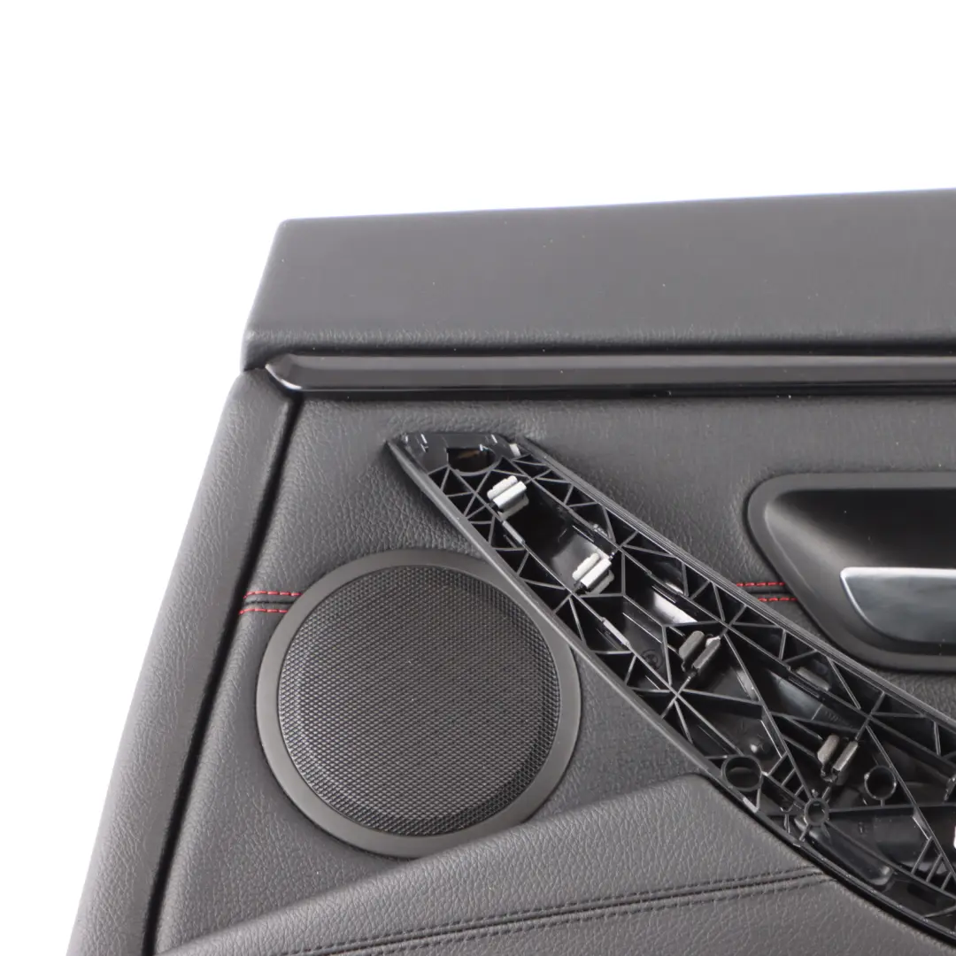 BMW F36 Door Card Trim Rear Right O/S Panelling Lining Leather Black Red - SKU 7346344 - Part number 7346344