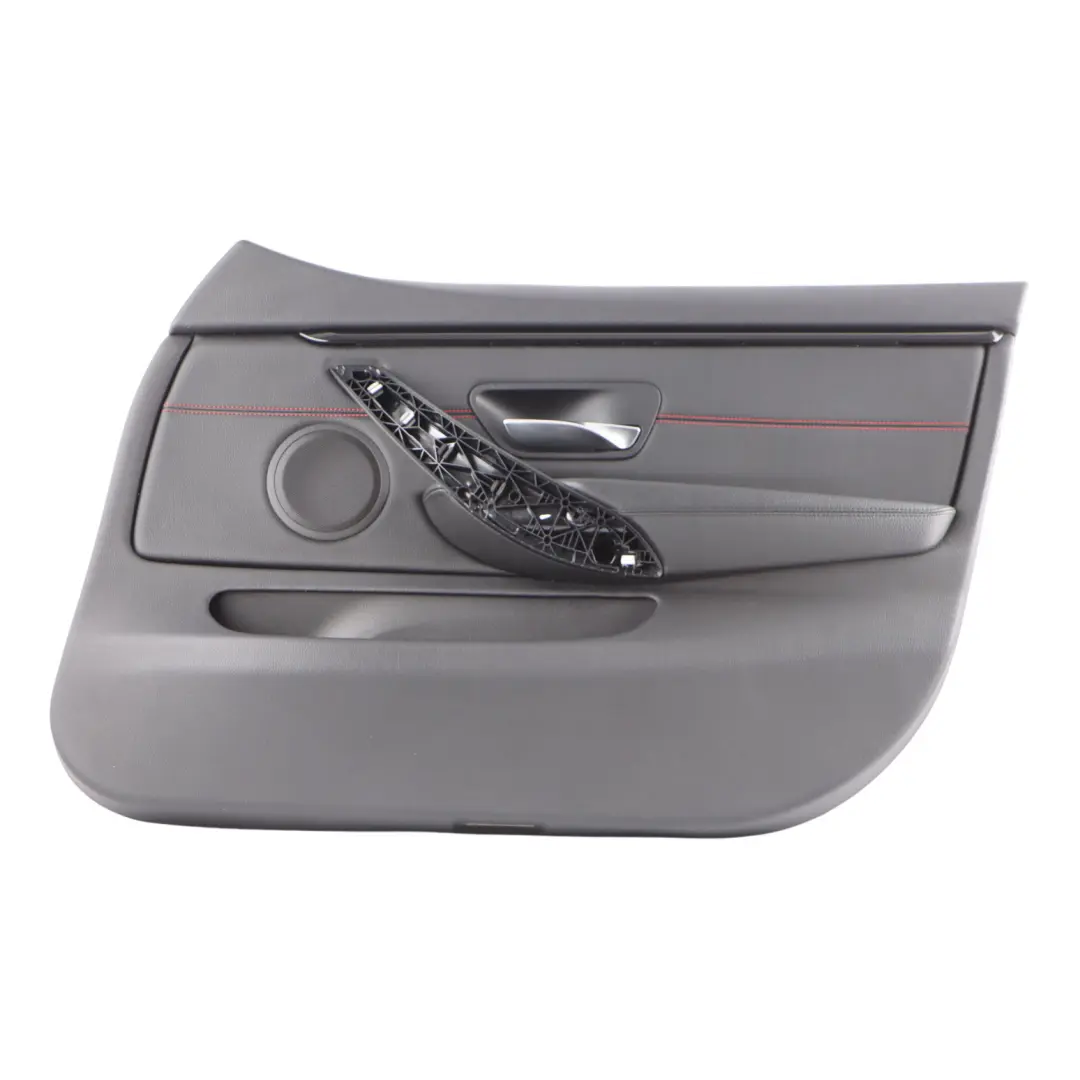 BMW F36 Door Card Front Right O/S Lining Trim Panel Leather Black Red - SKU 7347166 - Part number 7347166