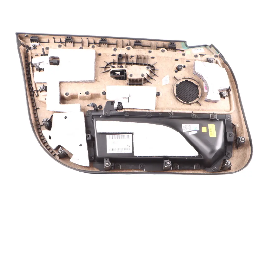 BMW F36 Door Card Front Right O/S Lining Trim Panel Leather Black Red - SKU 7347166 - Part number 7347166