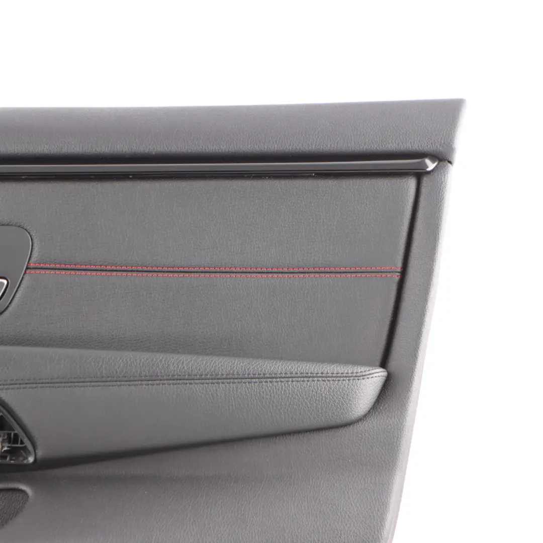 BMW F36 Door Card Front Right O/S Lining Trim Panel Leather Black Red - SKU 7347166 - Part number 7347166