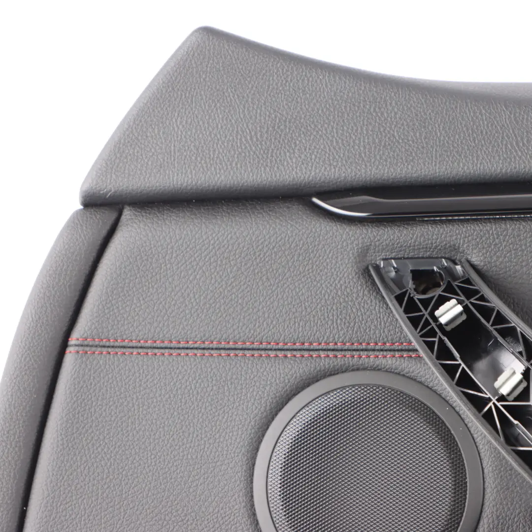 Door Card Front Right O/S Lining Trim Panel Leather Black Red to BMW F36 with Part number 7347166 BMW F36 Door Card Front Right O/S Lining Trim Panel Leather Black Red - SKU 7347166 - Part number 7347166