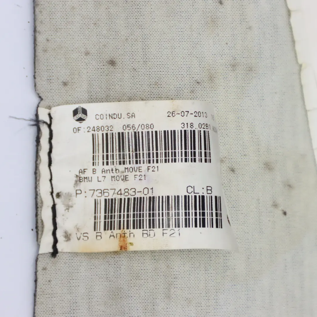  Sitzbezug BMW F21 F22 F32 Vorne Links Rechts Stoff Move Anthrazit - SKU 7367483 - Teilenummer 7367483